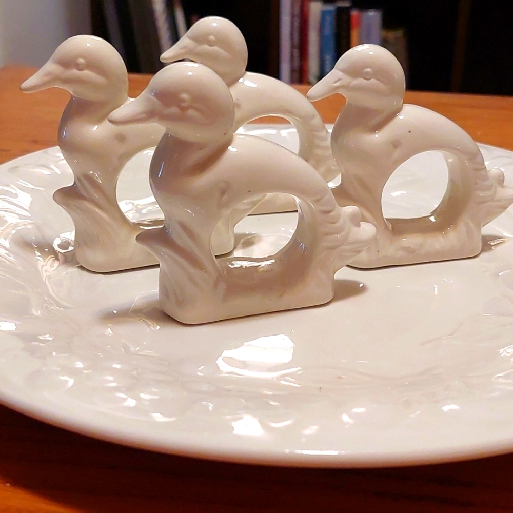 Set of Four Duck Napkin Holders